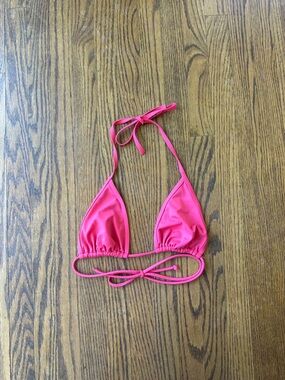 Victoria’s Secret Bright Pink Triangle Swim Top